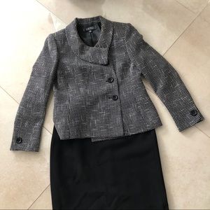 Two piece blazer and skirt suit